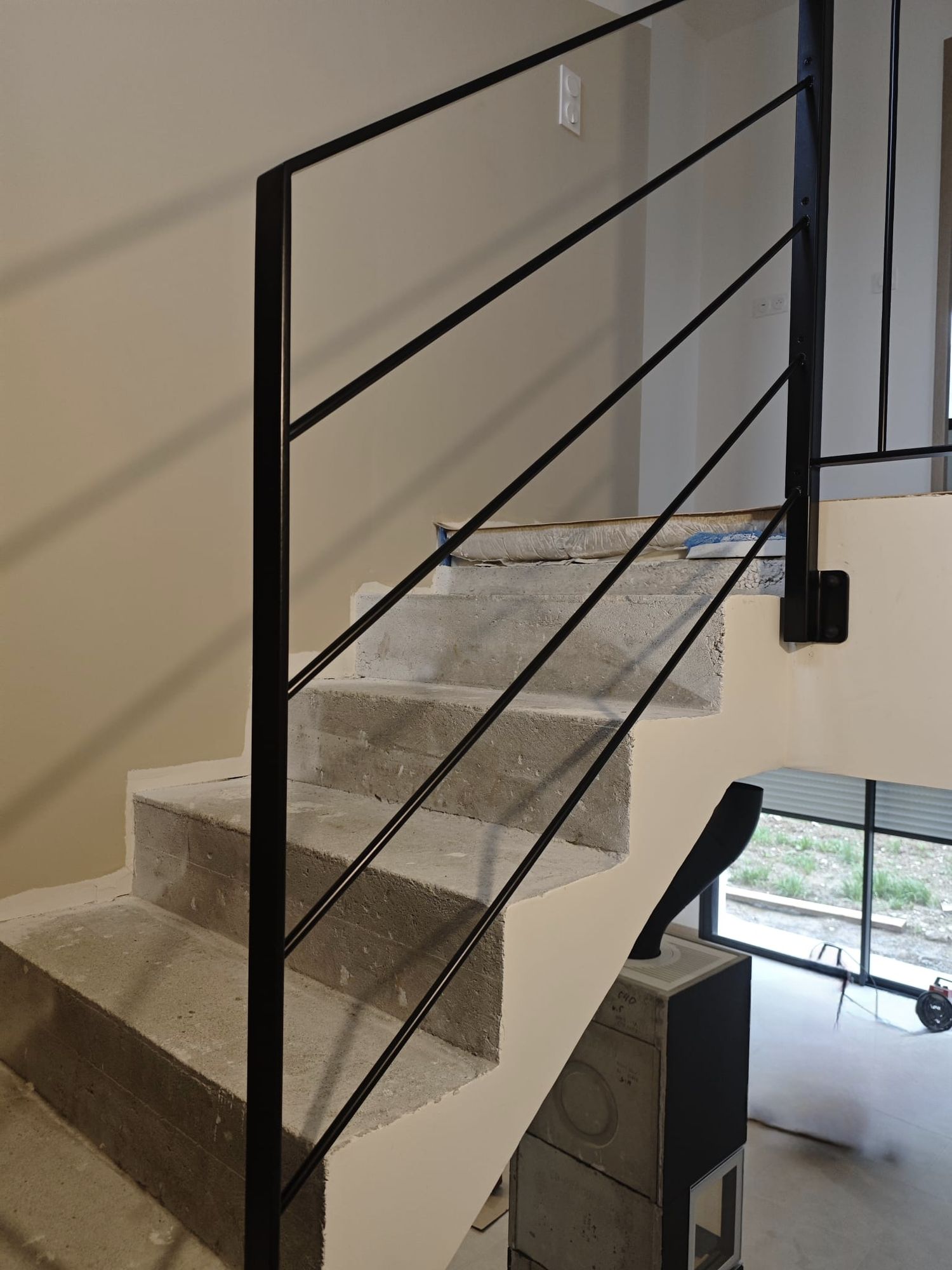 Garde-corps d'escalier intérieur